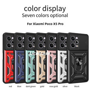 Lichicase Heavy Duty Kickstand Armor anti Drop Hard Cover para Xiaomi Poco X5 Pro 5G Lens Protection Case - Product Image 6