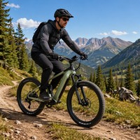 VTT électrique tout suspendu 750W à moteur central, cadre en alliage d'aluminium 6061, M370 9 vitesses, VTT électrique tout-terrain pour sentiers de montagne