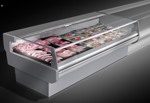 <span class=keywords><strong>Vitrine</strong></span> <span class=keywords><strong>réfrigérée</strong></span> horizontale professionnelle en acier inoxydable <span class=keywords><strong>pour</strong></span> viande, avec éclairage <span class=keywords><strong>LED</strong></span>, <span class=keywords><strong>pour</strong></span> supermarchés et boucheries - Product Image 2