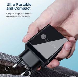 Cargador de Celular de 12W en Oferta, Cabezal de Carga USB-A+C de un Solo Puerto, Estándar US/EU/UK, Cargador PD - Product Image 4