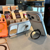Soporte Magnético Metálico Esmerilado de Alta Calidad para Teléfono, Funda para iPhone 18 17 16 15 14 13 12 Pro Max, Funda Premium de Lujo