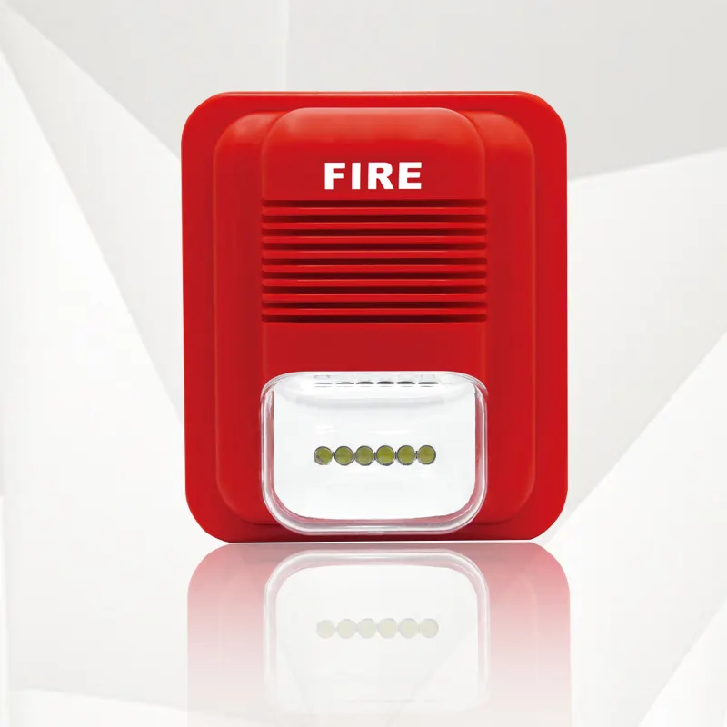 一般的な火災警報システムLED緊急ストロボライト火災警報フーター