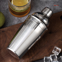 Ensemble cadeau shaker avec logo personnalisé, mélangeur Boston Martini en acier inoxydable, cadeaux de Noël pour hommes et femmes