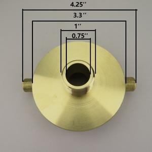 Adaptador de Manguera para Hidrante Contra Incendios de 2-1/2\" NST/NH Hembra X3/4 GHT para Manguera de Jardín para Protección Contra Incendios - Product Image 2