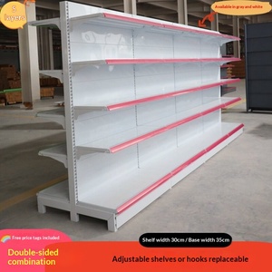 Rak <span class=keywords><strong>Display</strong></span> Logam Gondola Dua Sisi Ringan untuk Toko CVS dan Rak Supermarket - Product Image 4