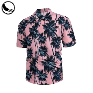 เสื้อเชิ้ตพิมพ์ลายดิจิตอลโพลีเอสเตอร์แฟชั่นชายหาดกอล์ฟ ติดกระดุม สไตล์เรยอน ขายส่ง เสื้อฮาวายพิมพ์ลายตามสั่งสำหรับผู้ชาย - Product Image 2