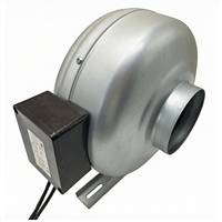 Ventilateur encastré EC 100-230V, moteur, boîtier métallique, roue en plastique, silencieux, haute efficacité, ventilation de pièce, hydroponie