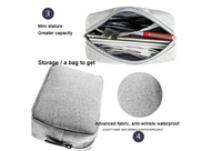 Sac de rangement multi-numérique Pochette de rangement de voyage pour accessoires électroniques numériques Banque d'alimentation Organisateur de câbles Sac de transport