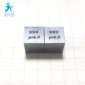 Élément métallique cube10mm 25.4mm Vanadium cube prix par pcs
