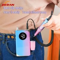 Taladro Eléctrico Inalámbrico Portátil Recargable de 40000 RPM para Manicura y Arte de Uñas, con Motor sin Escobillas y Cuerpo de Plástico