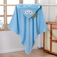 Newborn Bath Sheets 80x80cm and 105X105cm Cute Design Multi Colors Lovely Baby Hooded Bath Towel