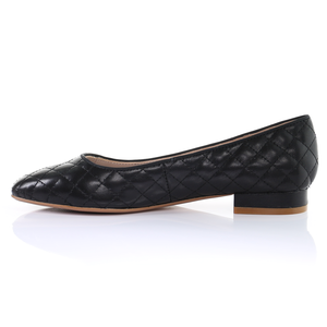 Pantofole da Ballerina classica in pelle a punta quadrata - Product Image 2
