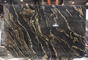 <strong>Granite</strong> Cosmic Gold Black <strong>Granite</strong> <strong>Slab</strong> and Tile - Product Image 4