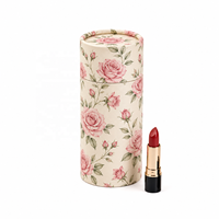 Emballage personnalisé en tube de papier écologique pour cosmétiques, boîtes en carton de luxe avec logo pour rouge à lèvres, parfum, soins de la peau, cadeaux de beauté, MOQ 500