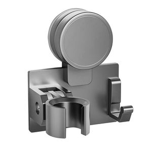 Support de pommeau de douche rond à ventouse, réglable à 180 degrés, pour salle de bain, avec fonction de nettoyage facile - Product Image 3