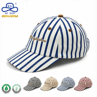 Produttore Professionale OEM ODM di Cappelli, Cappellino da Baseball a Righe con Logo Personalizzato per Uso Quotidiano e Outfit Casual