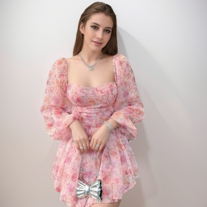 Phụ Nữ Thời Trang Giản Dị Maxi Dress Tùy Chỉnh Voan Mini Dress Tự Nhiên Rắn Giá Cả Hợp Lý Hoa Thiết Kế Có Thể Giặt Mùa Xuân - Product Image 5