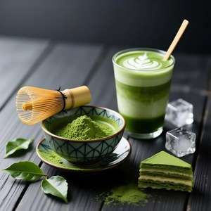 Thé vert Matcha biologique cérémonial 6A en vrac, marque privée OEM, pour la santé et l'amincissement, en sachet, boîte de 100g - Product Image 2