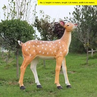 Estatua de Animal de Fibra de Vidrio de Tamaño Real, Escultura Realista Personalizada de FRP para Decoración de Jardín, Parque o Zoológico