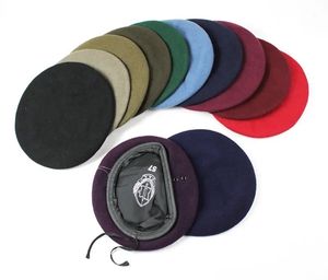 <span class=keywords><strong>Boina</strong></span> de lana unisex sombreros de diseñador verde personalizados <span class=keywords><strong>boina</strong></span> <span class=keywords><strong>francesa</strong></span> mujeres hombres Otoño Invierno lana Leathese <span class=keywords><strong>Boina</strong></span> - Product Image 1