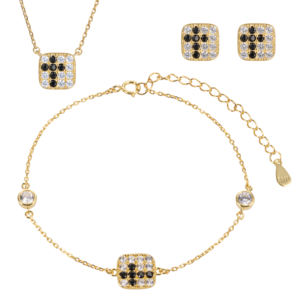 אירופה, שרשרת צמיד זהב חדש לנשים austrian משובץ 925 כסף שרשרת שרשרת כסף זהב מצופה כסף שרשרת זהב מצופה זהב - Product Image 3