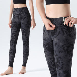 Mallas de Yoga de nuevo estilo de alta calidad, pantalones de Yoga de cintura alta con estampado personalizado para mujer - Product Image 4