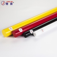 Barre en plastique technique extrudé POM 60 mm x 1000 mm Blanc Noir Certifié ISO9001 Conforme ROHS Densité 1,41 g/cm³ Marque JING GU