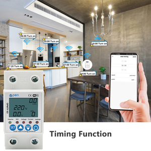 Medidor de Energía Eléctrico Inteligente WiFi con APP TUYA, Protector de Sobretensión y Baja Tensión, Interruptor de Relé, Medidor de kWh - Product Image 3