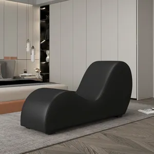 2023 New Style PU Leather Making Love Position Bdsm Lounge S Shape Solid Sex FurnitureTantra Chair For Couples