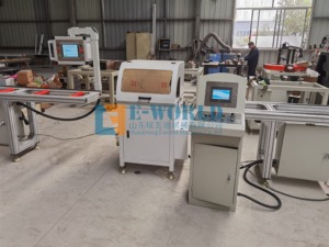 Sierra de Corte de <span class=keywords><strong>Aluminio</strong></span> CNC Eworld de Cabezal Único, Hoja de 550 mm, 2.2kW, 380V, con Empujador Automático para Cortes a 45/90 Grados, 350 kg - Product Image 4