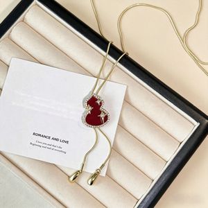 Light Luxury Gourd Necklace Red Animal Pendant Sweater Chain Everyday Wearing Fashion Jewelry Accessory - Product Image 3