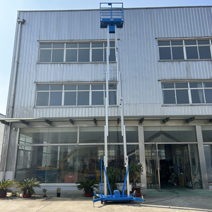 12M di động điện đôi <span class=keywords><strong>mast</strong></span> thủy lực nhôm <span class=keywords><strong>mast</strong></span> Lift dọc người đàn ông nâng - Product Image 3