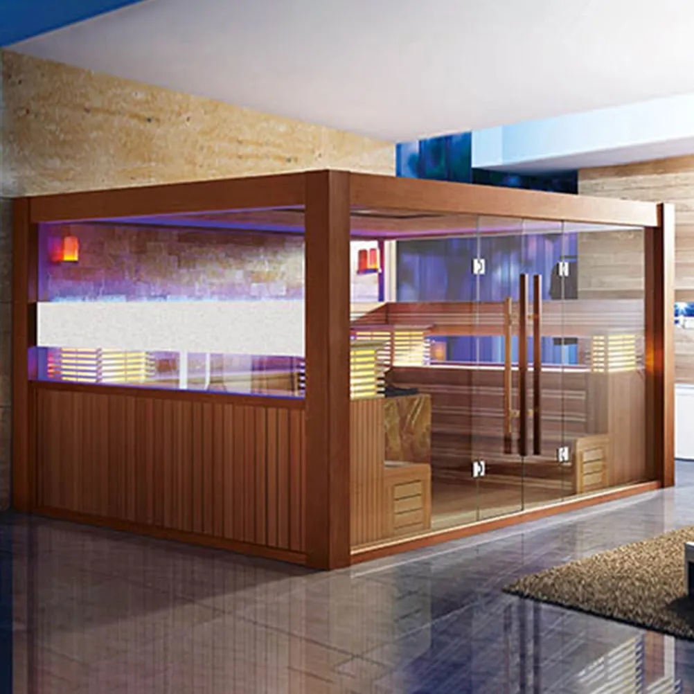 Sauna de luxe 1000x1800 pour 6 personnes, finition commerciale, sèche, maison, nouveauté, tendance