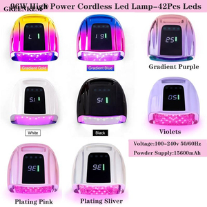 <span class=keywords><strong>Lampe</strong></span> à ongles 96W rechargeable avec poignée Sécheur de laque en gel à lumière rouge Lumière UV pour ongles <span class=keywords><strong>Lampe</strong></span> à LED UV sans fil pour ongles - Product Image 6