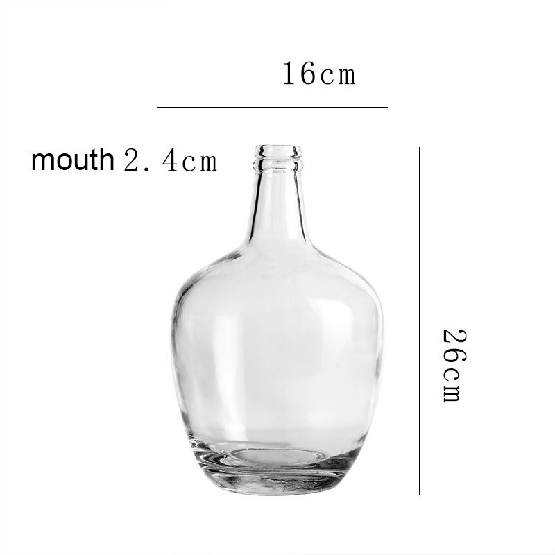 Nordische kleine Mund dicke Bauch flasche große kleine klare Glasvase| Alibaba.com
