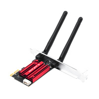 Tarjeta de Red Inalámbrica OEM ODM AX900Mbps WIFI 6 PCI-E AIC8800D80 802.11AX 3 Bandas 2.4G/5G PCIE 2 en 1 Adaptador WIFI Bluetooth