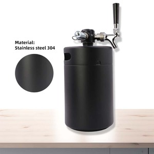 Mini fût de bière en acier inoxydable 304 fait maison <span class=keywords><strong>Kit</strong></span> de bière fût de bière <span class=keywords><strong>5L</strong></span> Logo personnalisé - Product Image 2