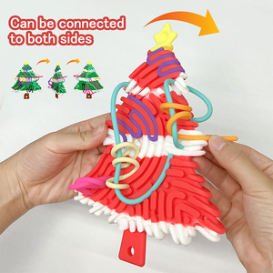 Factory Direct Sensory Fidget Toys Stress Relief Tablero de actividad sensorial con 12 piezas Tiras de silicona Juguetes sensoriales para niños con TDAH - Product Image 1