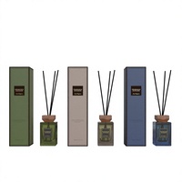 Bouteille diffuseur en verre de 500 ml en gros, sans flamme, pour aromathérapie, parfum sans alcool, sans plomb, huile essentielle, parfum d'ambiance pour la maison