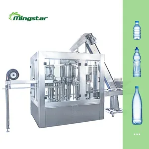 Factory 2000bph PET bottle water 3 in 1 monoblock washer filler capper equipment plant filling machine