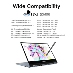 Lápiz óptico USI de 4096 niveles de presión, para Chromebook de ASUS C436, <span class=keywords><strong>HP</strong></span> <span class=keywords><strong>X360</strong></span> 12b, <span class=keywords><strong>HP</strong></span> <span class=keywords><strong>X360</strong></span> 14b, incluye plumín de repuesto - Product Image 5