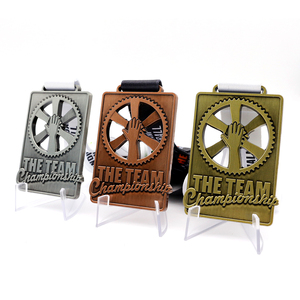 Custom Universal Metal Craft 3d Logo Winnaar 1e 2e 3e Plaats Nieuwigheid Goud Zilver Bronzen Medaille Met Logo - Product Image 1