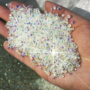 AB平背美甲透明AB K9无箔背玻璃钻石水晶水钻贸易保证中国5A级K9 1包 - Product Image 3