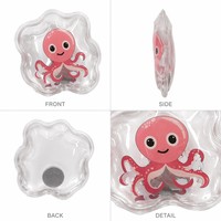 Jouet de bain personnalisé à LED flottant, mignon, réutilisable, en PU+ABS, imprimé en typographie, activé par la lumière, pour piscine, baignoire, animaux marins, poissons, dauphins
