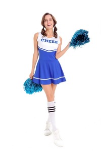 Femmes sexy <span class=keywords><strong>Glee</strong></span> Club <span class=keywords><strong>Cheerleader</strong></span>, costumes sexy pour fille adulte de costume de pom-pom girl - Product Image 4