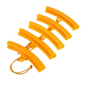 Protecteur de jante de pneu, plaque de protection légère de type crochet jaune pour outils de réparation de pneus de voiture - Product Image 1