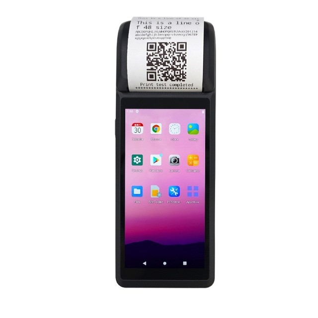 Android 11 Thermal Printer 4G POS Terminal with for  and NFC Mobile NFC Pos Printer