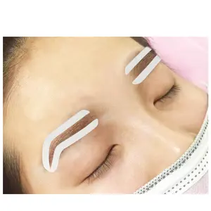 Autocollant pour aérographe Pochoir Étanche Guide auxiliaire des sourcils Position Cosmétique Maquillage Temporaire Ruban adhésif pour la mise en forme des sourcils Autocollants