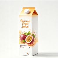 Kartonverpakking Tropisch Fruit Sap Gebalanceerde Zoetzure Smaak Verfrissende Passievrucht Drank voor Catering en Detailhandel