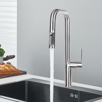 Robinet mélangeur flexible chaud/froid pour évier de cuisine, robinet purificateur d'eau 3 voies pour hôtel